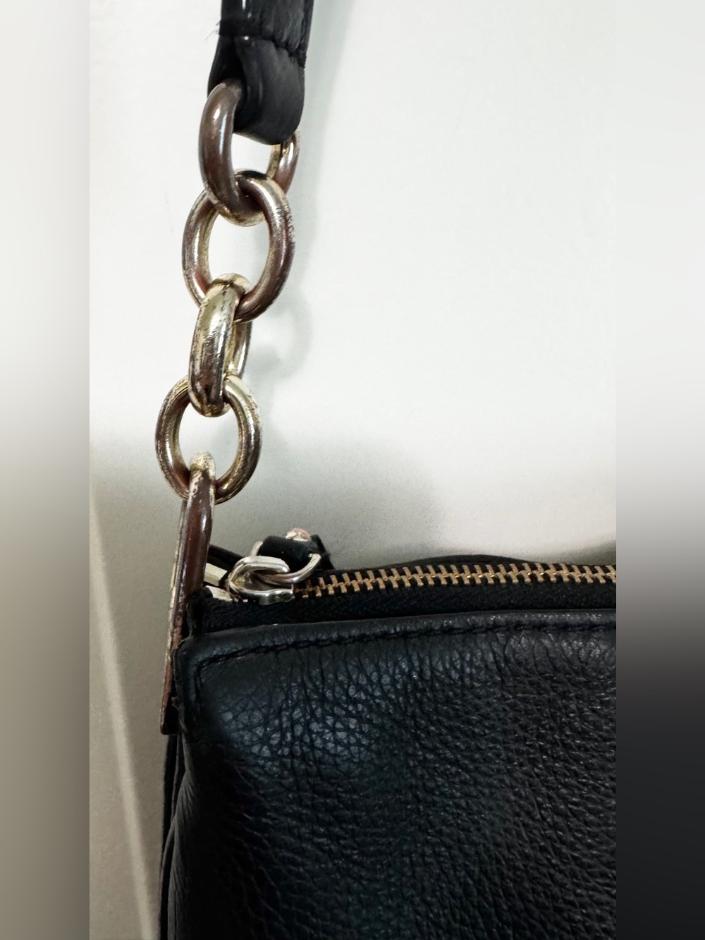 Kate Spade New York Black Pebbled Leather Crossbody Bag Adjustable Strap - Picture 14 of 16